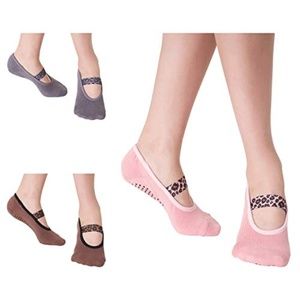 Aprilaugust Yoga Barre Pilates Socks | 3 Pairs